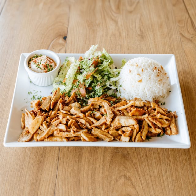 Chicken Shawarma Plate.