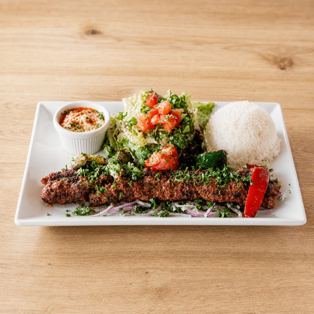 Adana Kebab Plate.