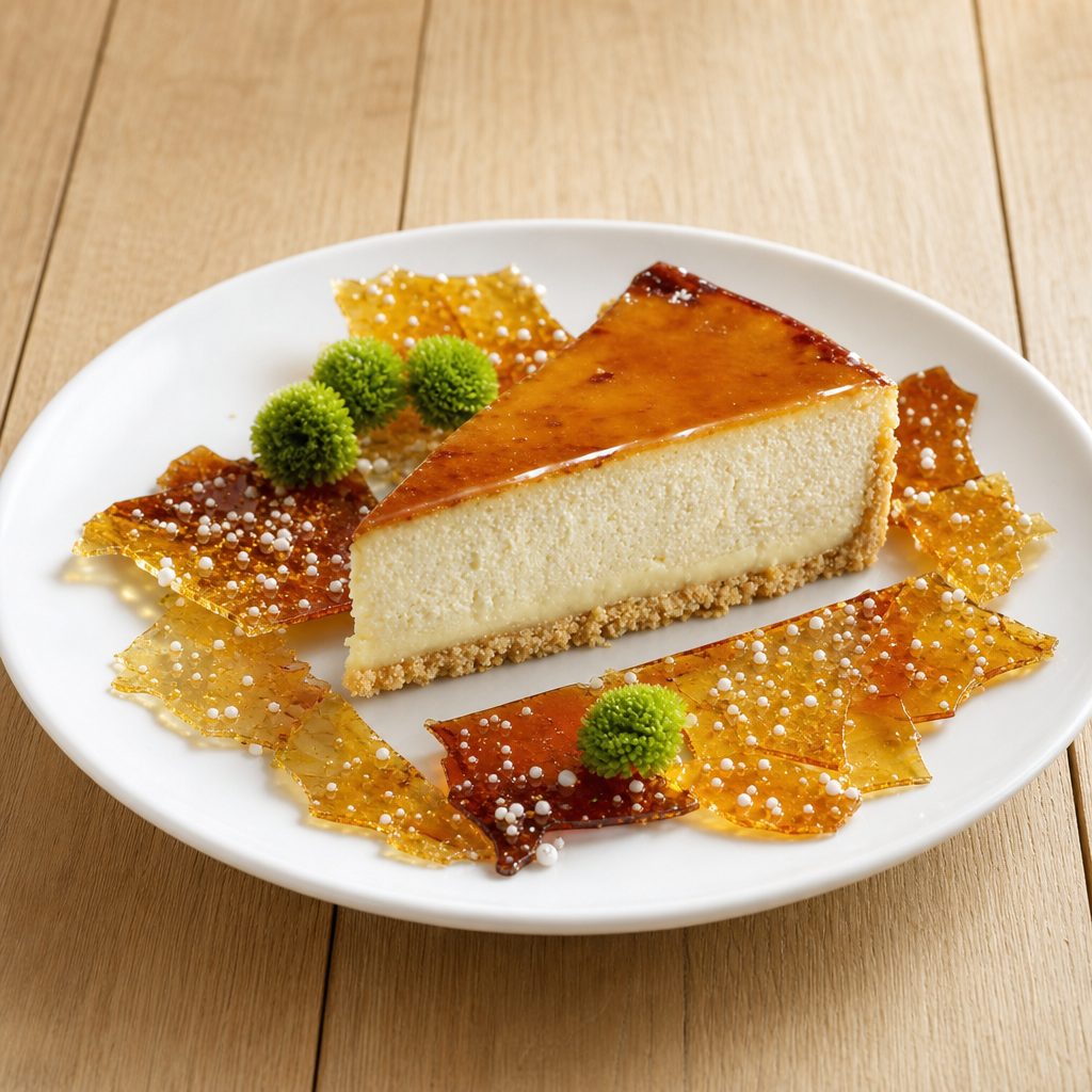 Cream Brulee Cheesecake.