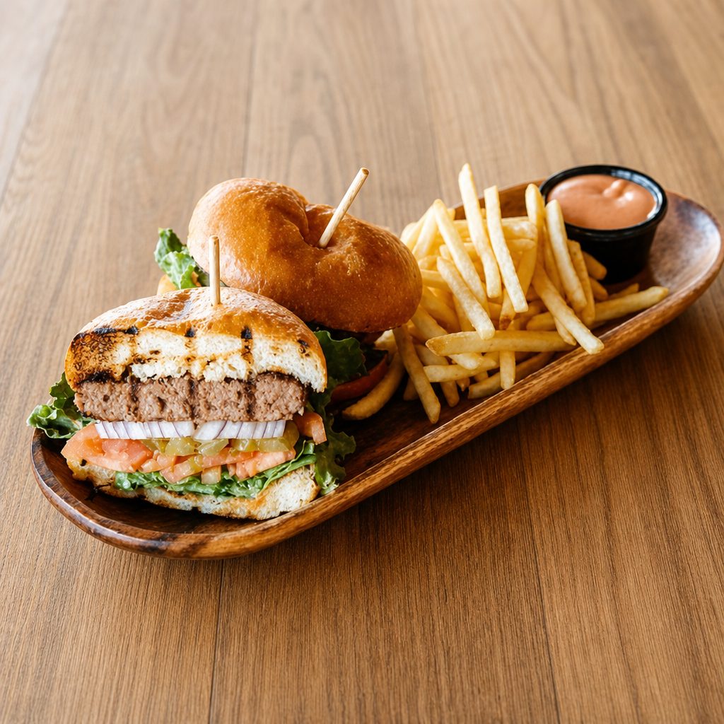Lamb Burger.