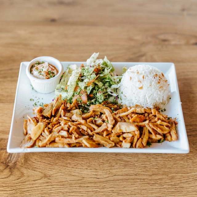 Chicken Shawarma Plate.