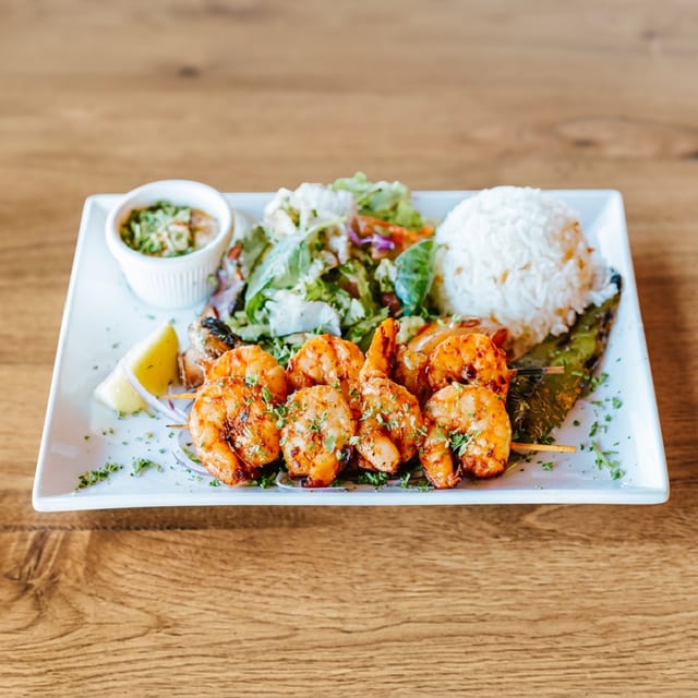 Prawns Kebab.