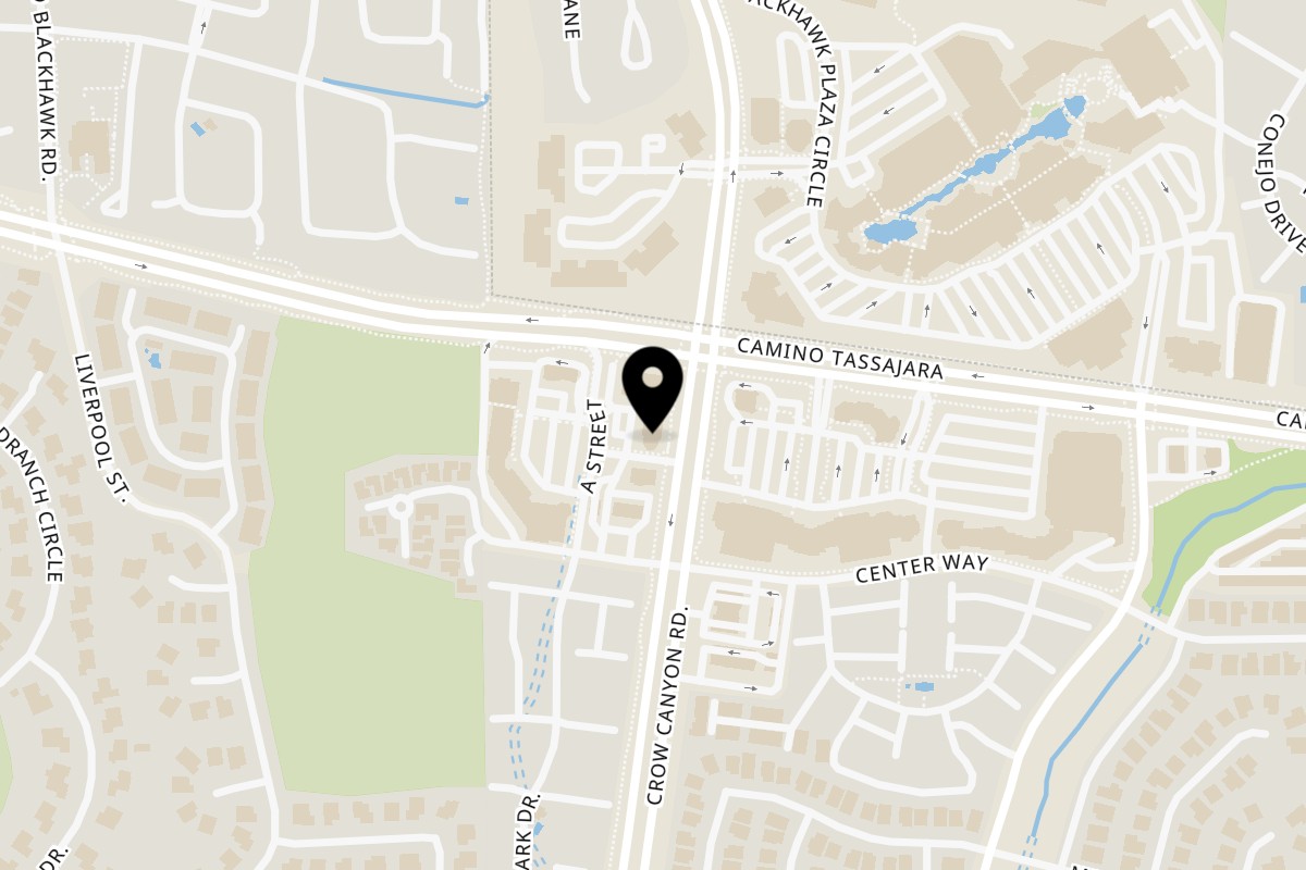Map showing the location of Sultan on 11000 Crow Canyon Rd G in Danville